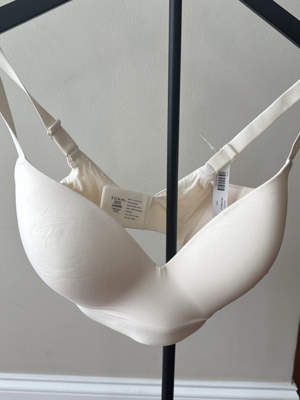 Soma Seamless Molded T-Shirt Bra - Cream 34DDD
